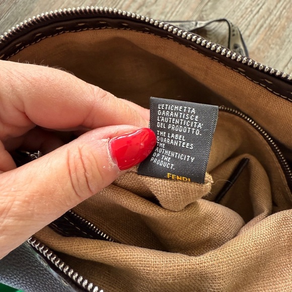 Fendi Selleria Leather Zip Top Messenger Bag Brown Crossbody COLLECTOR’S ITEM - Picture 4 of 16